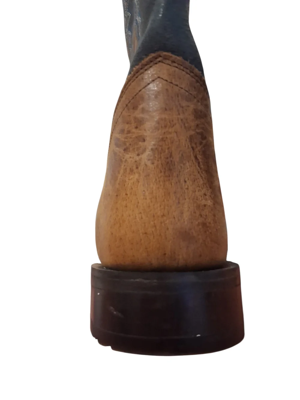Old West Kids Two-Tone Brown and Black Western Boots